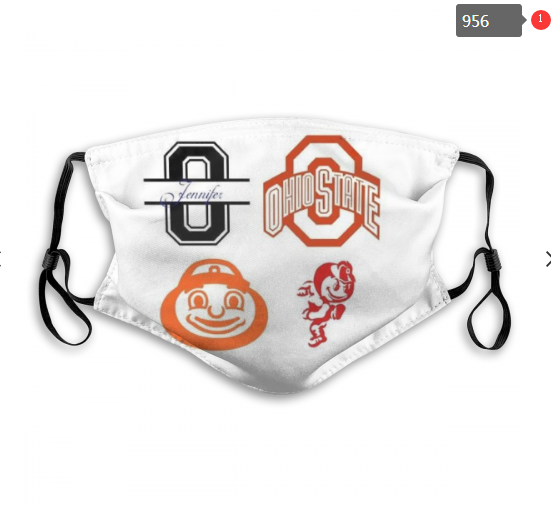 NCAA Ohio State Buckeyes #13 Dust mask with filter->ncaa dust mask->Sports Accessory